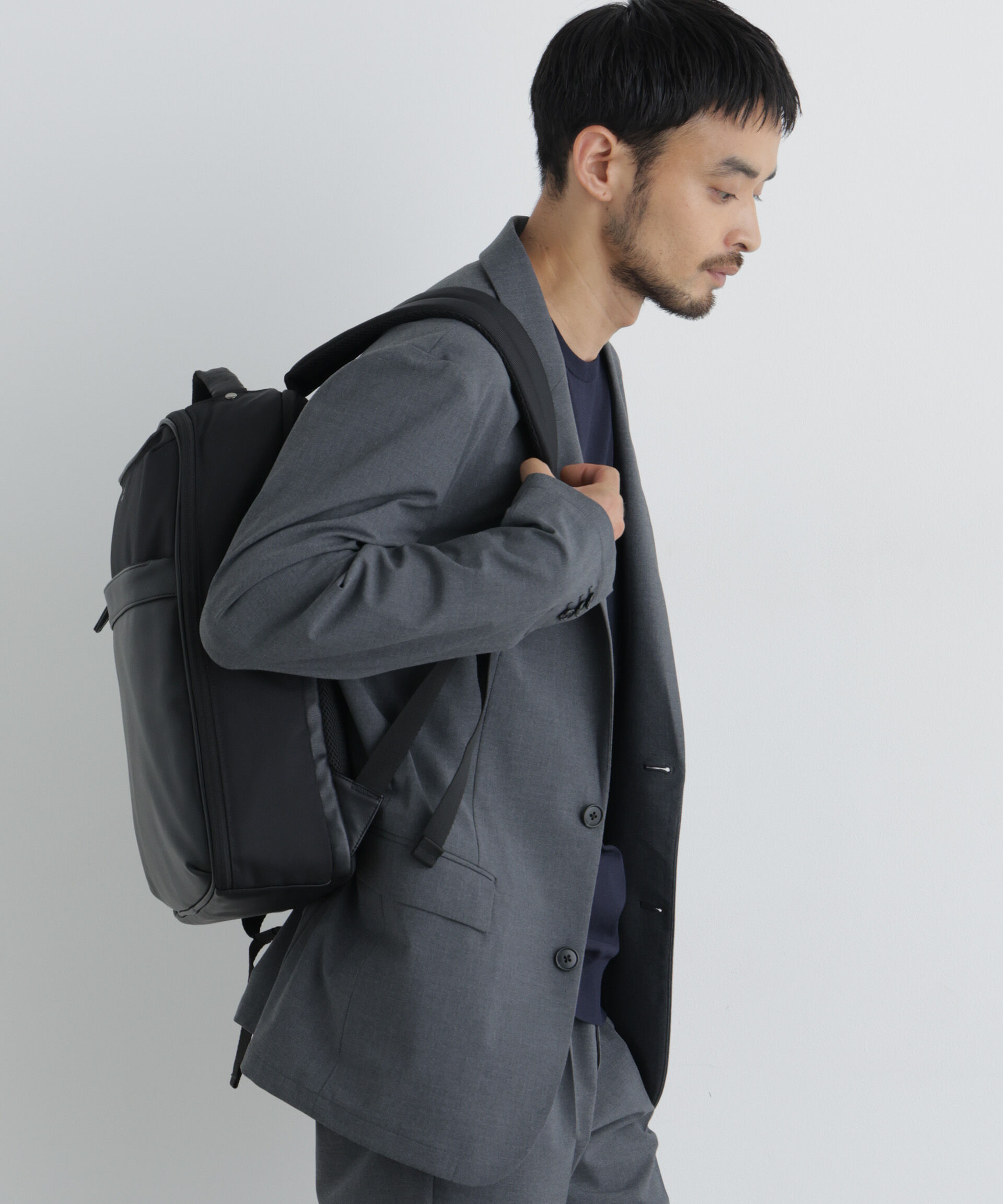 NANO universe「「Damerino」ウールライクトロストレッチセットアップ/WASHABLE」|スーツ|