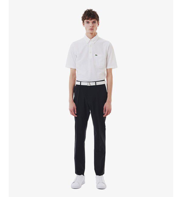 LACOSTE「イニシャルバックルレザーベルト」|ベルト|