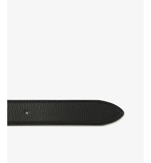 LACOSTE「ブラックマットバックルレザーベルト」|ベルト|