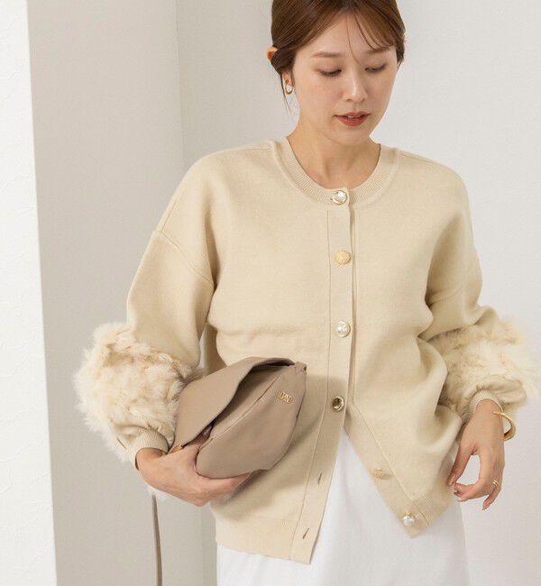 NOLLEY'S「【TORRAZZO DONNA/トラッゾドンナ】2WAY Rabbit Fur knit Top」|カーディガン|