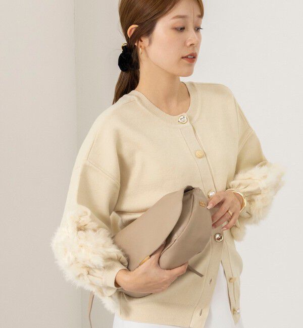 NOLLEY'S「【TORRAZZO DONNA/トラッゾドンナ】2WAY Rabbit Fur knit Top」|カーディガン|