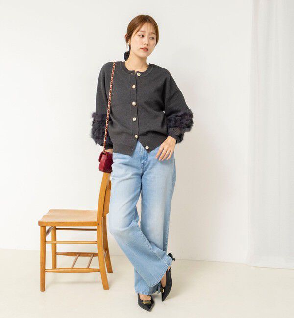 NOLLEY'S「【TORRAZZO DONNA/トラッゾドンナ】2WAY Rabbit Fur knit Top」|カーディガン|