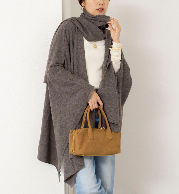 NOLLEY'S「【WALANCE/ワランス】merino wool poncho stole」|ニット・セーター|ブラウン系1