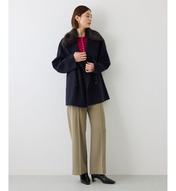 ROPE「【J'aDoRe・一部店舗限定サイズ】センタープレスワイドパンツ/イージーケア」|スラックス|