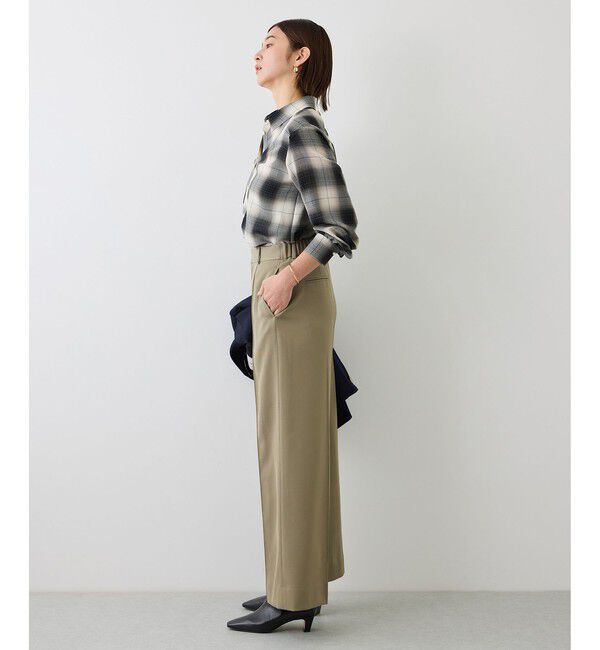 ROPE「【J'aDoRe・一部店舗限定サイズ】センタープレスワイドパンツ/イージーケア」|スラックス|