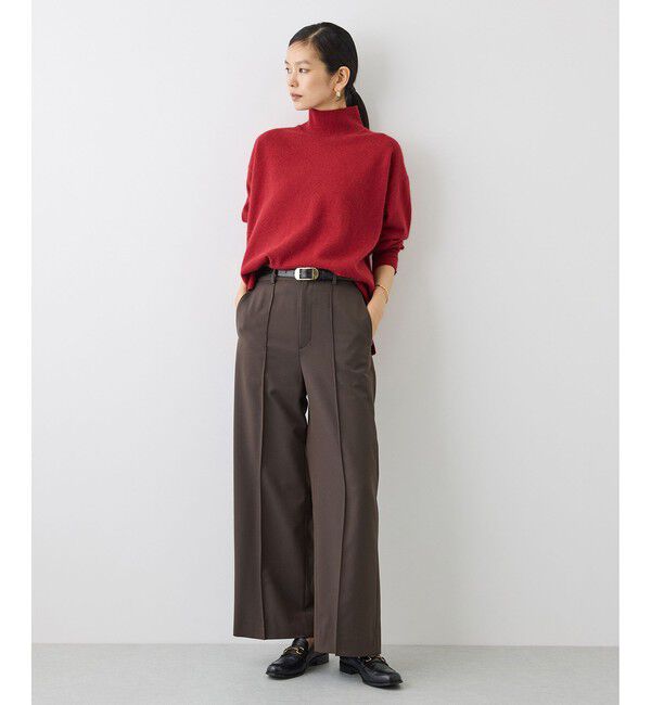 ROPE「【J'aDoRe・一部店舗限定サイズ】センタープレスワイドパンツ/イージーケア」|スラックス|