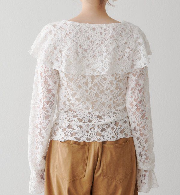  「レースセーラーカラートップス」|Tシャツ・カットソー|