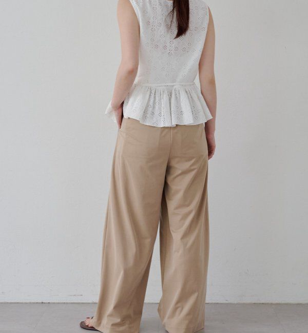  「【再入荷】レースペプラムフリルタンク」|シャツ・ブラウス|