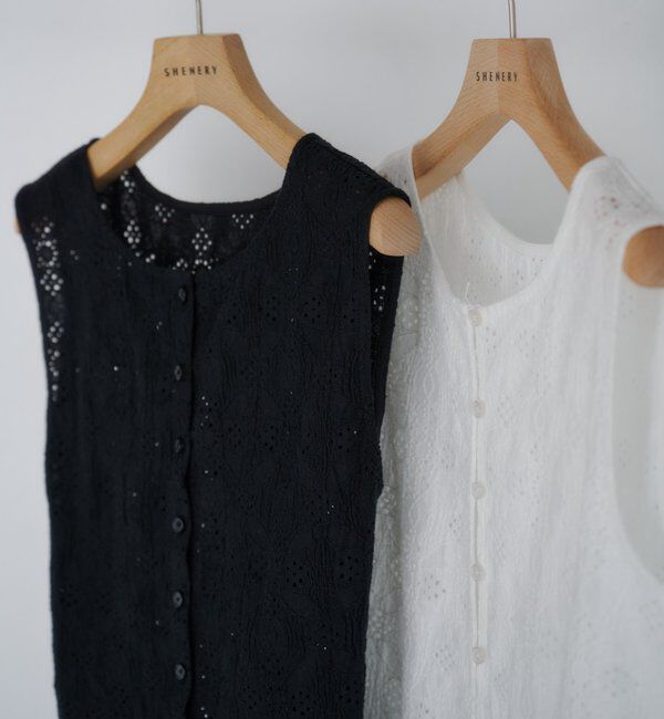  「【再入荷】レースペプラムフリルタンク」|シャツ・ブラウス|