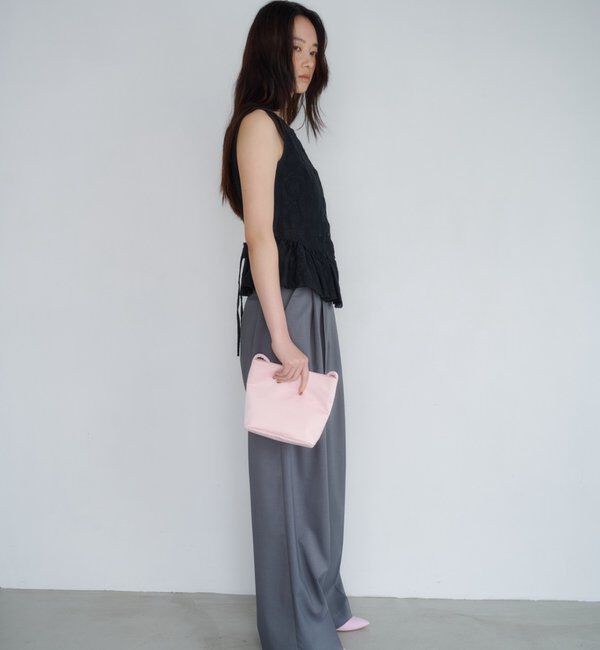  「【再入荷】レースペプラムフリルタンク」|シャツ・ブラウス|