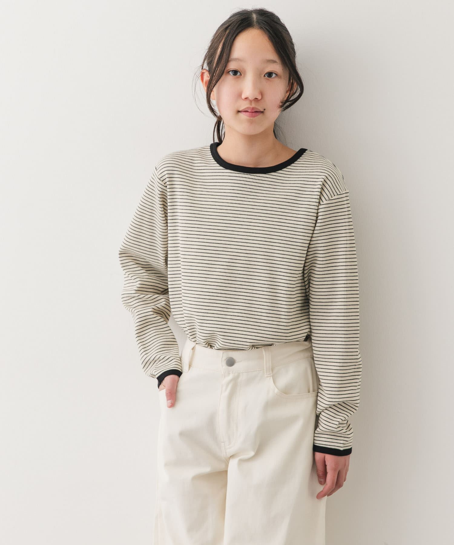 URBAN RESEARCH DOORS「『150サイズ』ワッフルパイピングロングスリーブTシャツ(KIDS)」|その他|