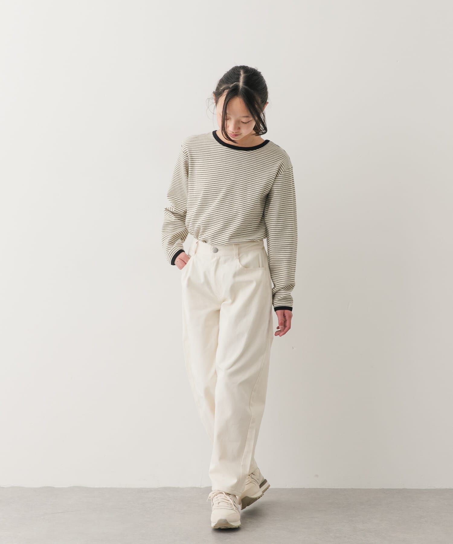 URBAN RESEARCH DOORS「『150サイズ』ワッフルパイピングロングスリーブTシャツ(KIDS)」|その他|