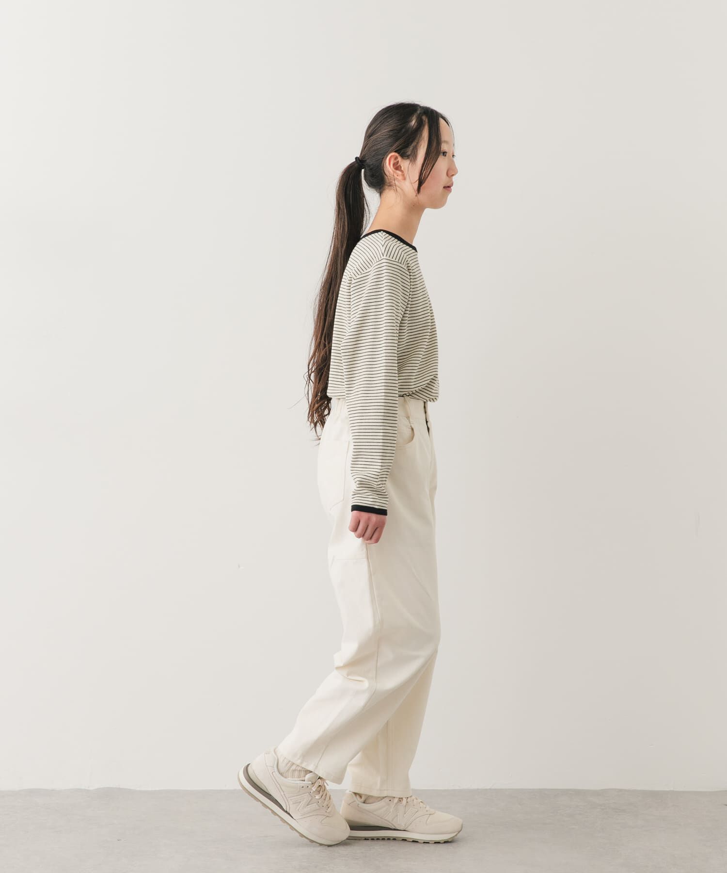 URBAN RESEARCH DOORS「『150サイズ』ワッフルパイピングロングスリーブTシャツ(KIDS)」|その他|