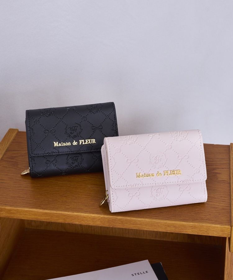 Maison de FLEUR「カラーモノグラムウォレット」|財布|