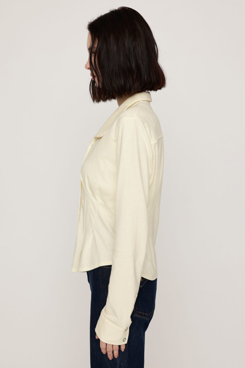 SLY「OPEN COLLAR TUCKED シャツ」|シャツ・ブラウス|