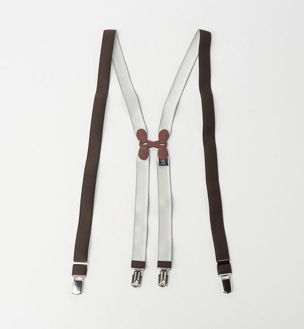 UNITED ARROWS「ナロ― ソリッド サスペンダー」|サスペンダー|DK.BROWN