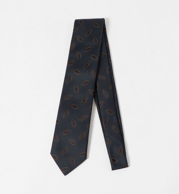 UNITED ARROWS「＜ERRICO FORMICOLA＞オーバル ジャガード ネクタイ」|ネクタイ・蝶ネクタイ|NAVY