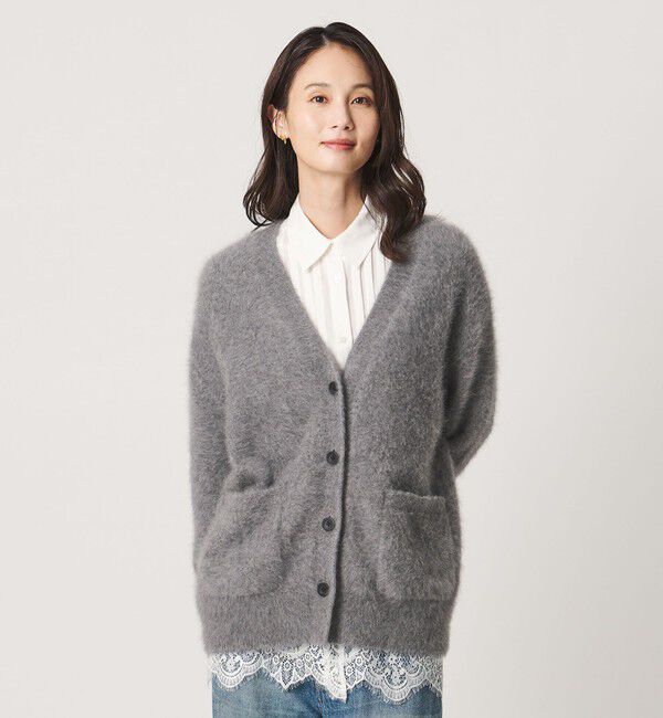 UNITED ARROWS「フォックスカシミヤ ミドル カーディガン」|カーディガン|