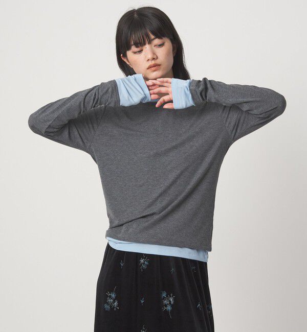 EMMEL REFINES「＜EMMEL REFINES＞EM ベアフライス クルーネック プルオーバー」|Tシャツ・カットソー|