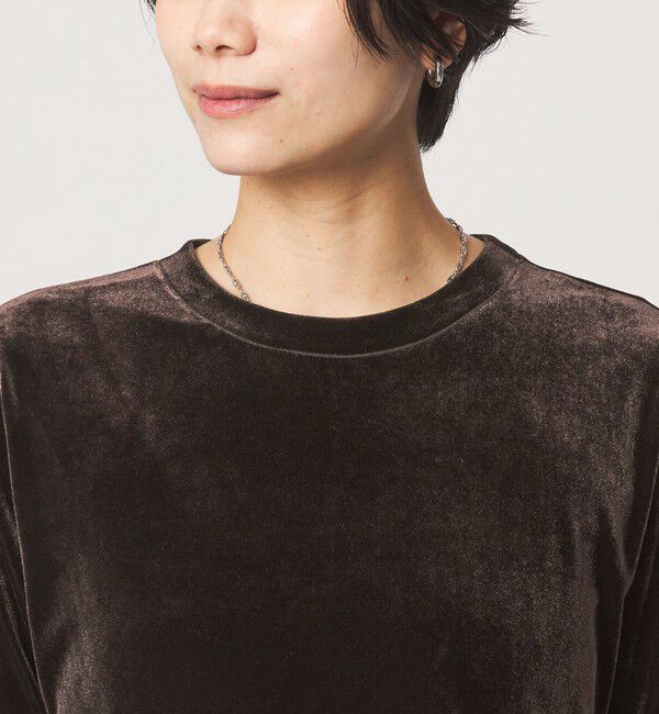 UNITED ARROWS green label relaxing「ベロア ショートスリーブ ワンピース」|ワンピース|