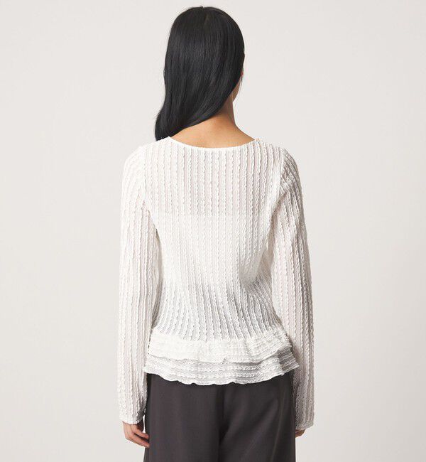 EMMEL REFINES「＜EMMEL REFINES＞EM スソティアード フリル プルオーバー」|Tシャツ・カットソー|