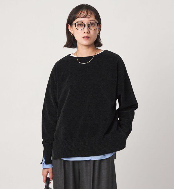 UNITED ARROWS green label relaxing「モール ロングスリーブ プルオーバー ニット」|ニット・セーター|