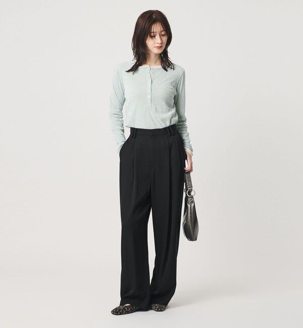 BEAUTY&YOUTH UNITED ARROWS「アセテート 2タック ワイドストレートパンツ ウォッシャブル」|その他|