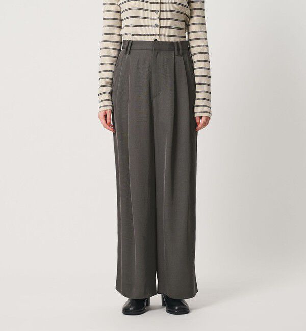 BEAUTY&YOUTH UNITED ARROWS「アセテート 2タック ワイドストレートパンツ ウォッシャブル」|その他|