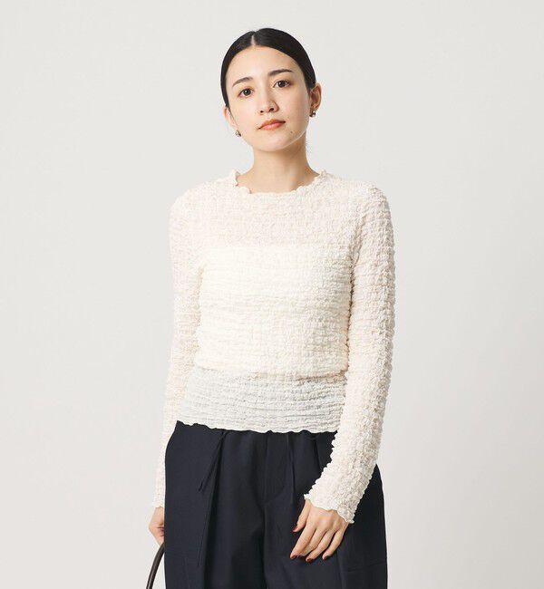 BEAUTY&YOUTH UNITED ARROWS「【WEB限定】シュリンクレース ロングスリーブプルオーバー」|Tシャツ・カットソー|