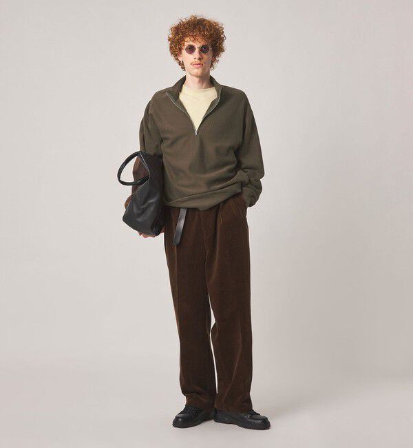 STEVEN ALAN「＜Steven Alan＞ C/R ウラケ ジップ スタンドネック スウェット」|スウェット・ジャージ|