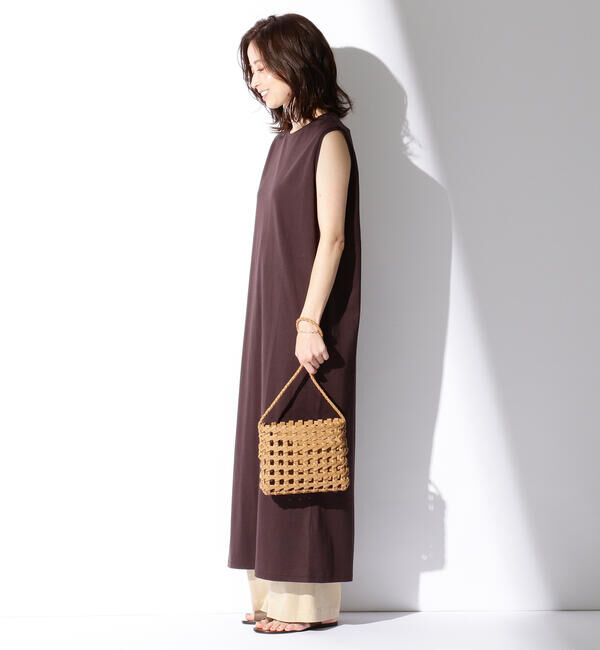 BEAMS SELECTION for WOMEN「ATON / スビン ノースリーブドレス」|ワンピース|