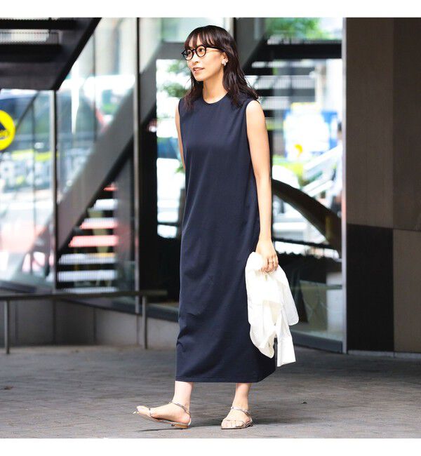BEAMS SELECTION for WOMEN「ATON / スビン ノースリーブドレス」|ワンピース|
