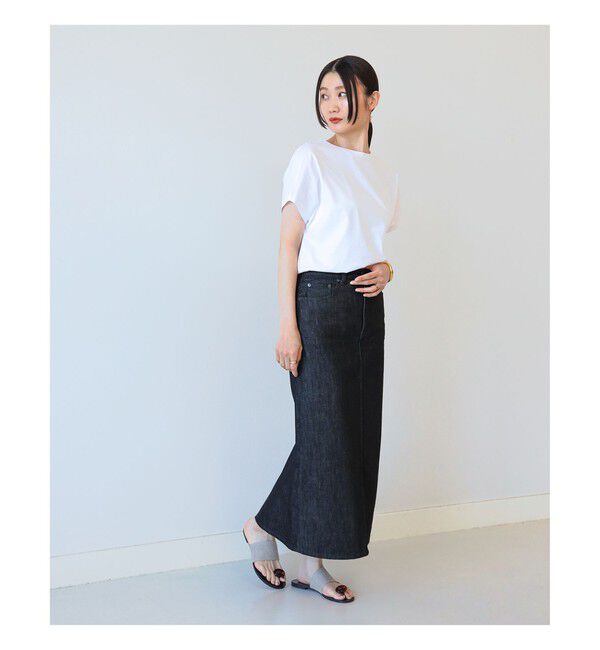 BEAMS SELECTION for WOMEN「ATON / スビンコットン キャップスリーブ Tシャツ」|Tシャツ・カットソー|
