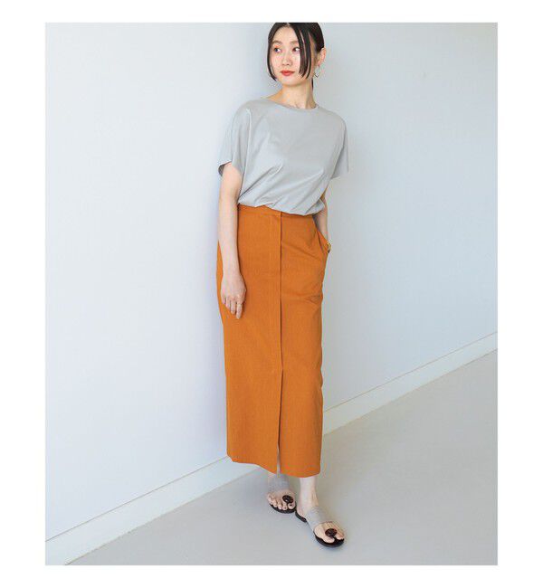 BEAMS SELECTION for WOMEN「ATON / スビンコットン キャップスリーブ Tシャツ」|Tシャツ・カットソー|