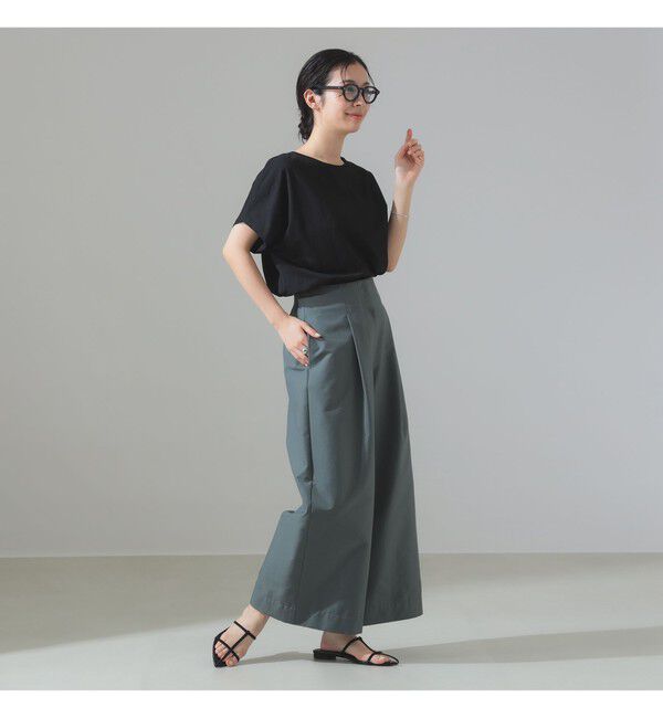 BEAMS SELECTION for WOMEN「ATON / スビンコットン キャップスリーブ Tシャツ」|Tシャツ・カットソー|