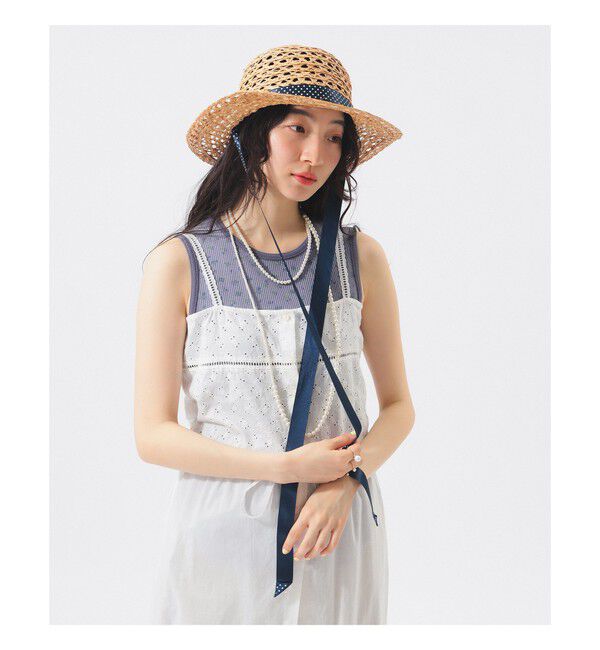 BEAMSBOY「【別注】cableami / RAFFIA OPEN WEAVE BRAID CROWN HAT」|その他|
