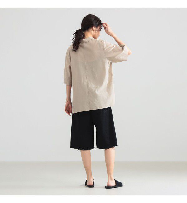 Demi-Luxe BEAMS 「コットン アセテート オーバーシャツ」|シャツ・ブラウス|