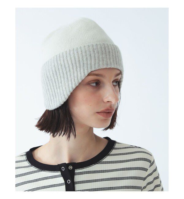 Ray BEAMS 「カシミヤ混 ニット キャップ」|その他|WHITE