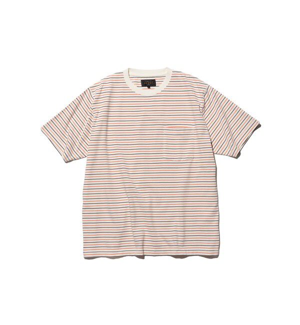 BEAMS PLUS「Pocket Tee Multi Stripe①」|Tシャツ・カットソー|OFF_WHT