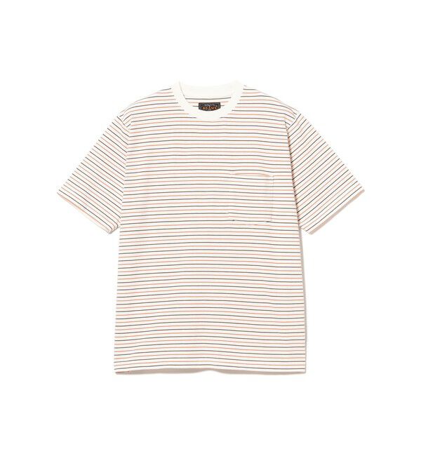 BEAMS PLUS「Pocket Tee Multi Stripe①」|Tシャツ・カットソー|