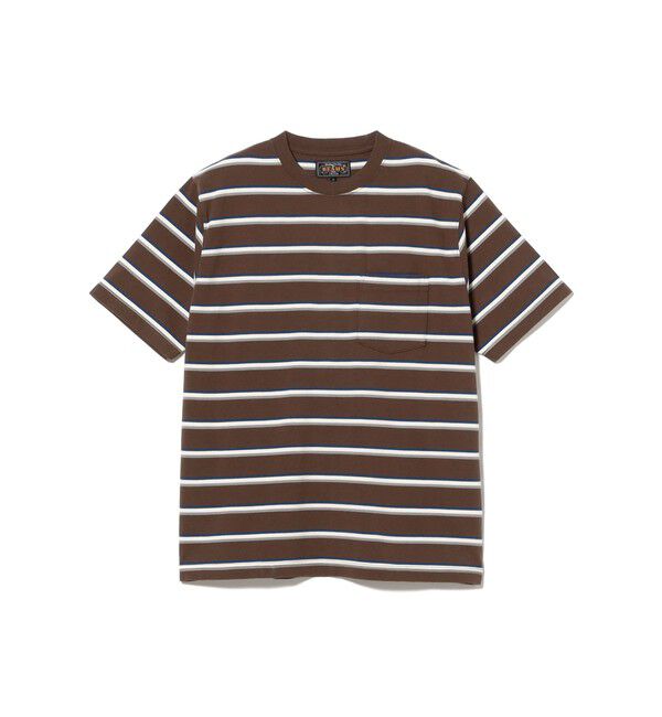 BEAMS PLUS「Pocket Tee Multi Stripe①」|Tシャツ・カットソー|