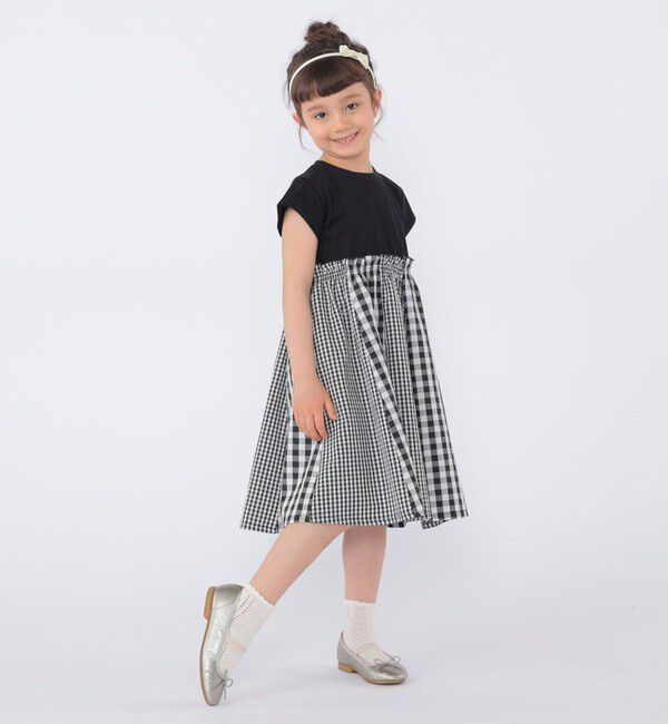 SHIPS KIDS「SHIPS KIDS:100～130cm / パネル 切替 ワンピース」|ワンピース|