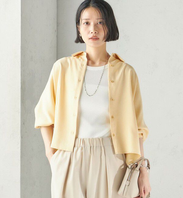 SHIPS for women「〈手洗い可能〉ポリエステル スエード シャツ 羽織」|シャツ・ブラウス|