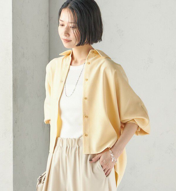 SHIPS for women「〈手洗い可能〉ポリエステル スエード シャツ 羽織」|シャツ・ブラウス|