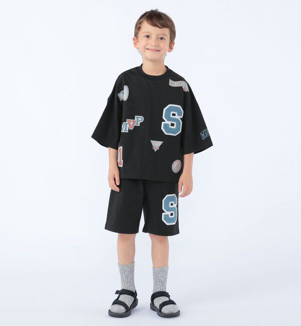 SHIPS KIDS「SHIPS KIDS:100～130cm /〈UVカット/接触冷感〉ワッペンプリント ショーツ」|その他|