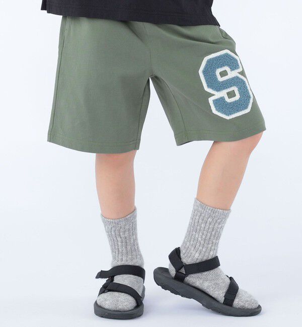 SHIPS KIDS「SHIPS KIDS:100～130cm /〈UVカット/接触冷感〉ワッペンプリント ショーツ」|その他|