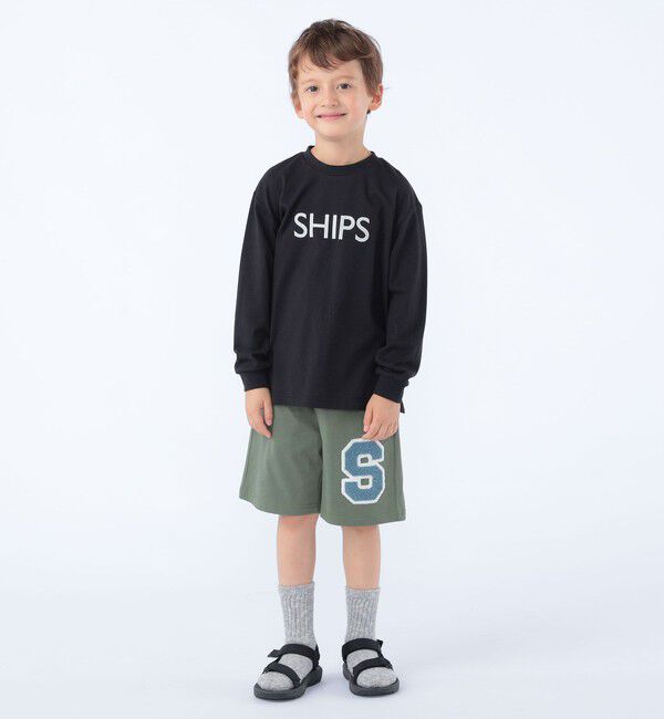 SHIPS KIDS「SHIPS KIDS:100～130cm /〈UVカット/接触冷感〉ワッペンプリント ショーツ」|その他|