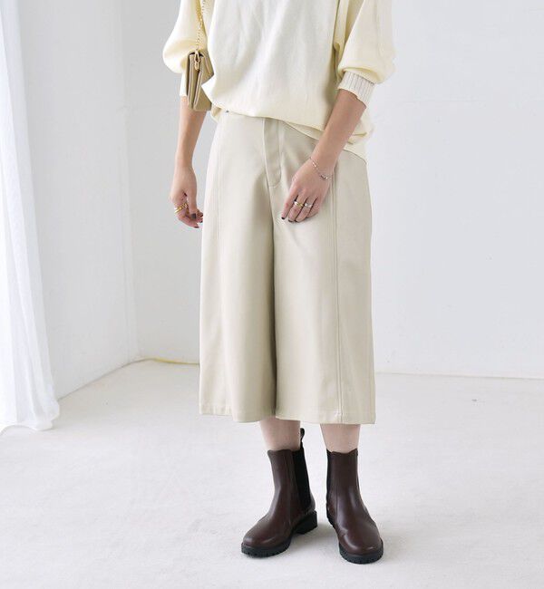 quaranciel「《予約》〈洗濯機可能〉シームデザイン セミワイド ハーフ パンツ」|その他|