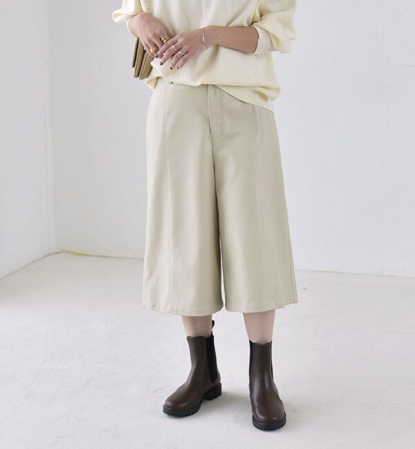 quaranciel「《予約》〈洗濯機可能〉シームデザイン セミワイド ハーフ パンツ」|その他|