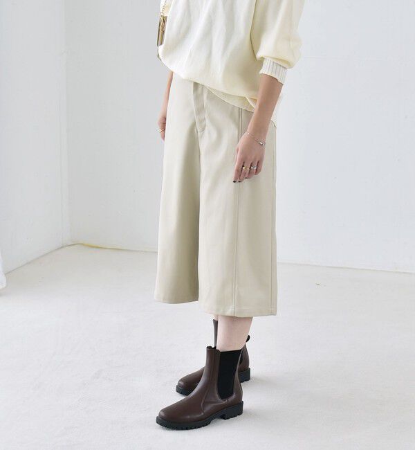 quaranciel「《予約》〈洗濯機可能〉シームデザイン セミワイド ハーフ パンツ」|その他|